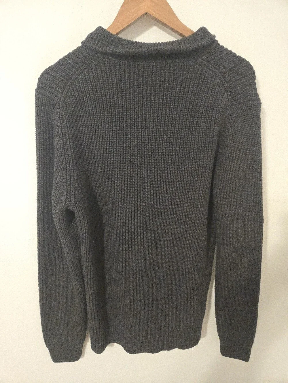 NWT Quince Turtleneck Sweater 100% Organic Cotton Mens Medium Dark Gray
